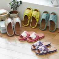 北欧調デザインの竹スリッパ | S M L | ファブリック スリッパ 室内スリッパ 室内用スリッパ 室内 室内用…