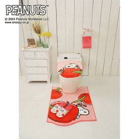 ピーナッツ/PEANUTS トイレマット／フルーツ 「スヌーピー」 ◆ 裾ロングマット（単品） ◆ ◇ ファブリック トイレタリー トイレファブリック トイレマット マット トイレ トイレ用品 新生活 ベルメゾン ◇