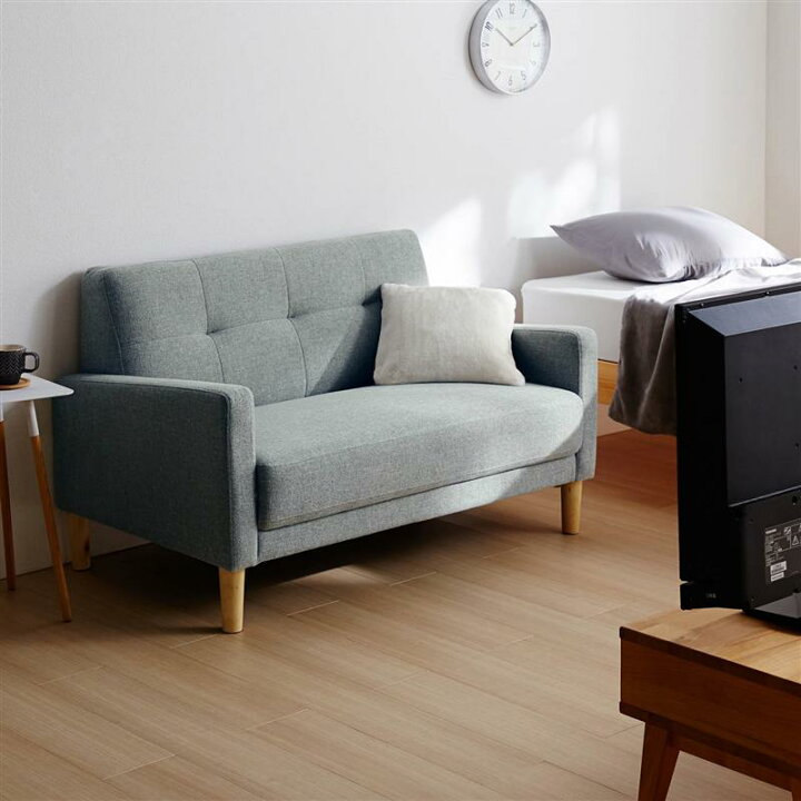 楽天市場】ベルメゾン シンプルソファー 「 チャコールグレー ベージュ 