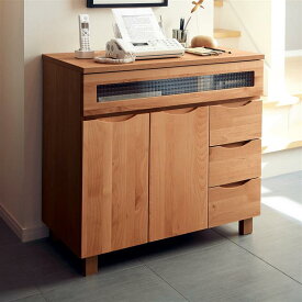 ベルメゾン あたたかみのあるアルダー材のファックス・電話台 ナチュラル ◆A／60×36◆◇ 家具 ファニチャー リビング ファックス台 電話台 fax台 FAX台 新生活 ◇