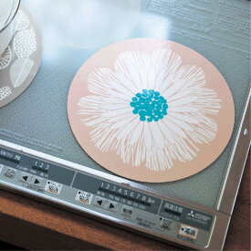 【同柄2枚セット】IH用 焼け焦げ防止 シリコンマット | 同柄2枚セット：径24cm 厚さ0.04cm | カバー 汚れ防止 キッチン 調理 コンロ IH 汚れ 保護 カバー マット IHマット 汚れ 焦げ 防止 北欧 2枚 セット 人気 お手入れ 簡単 おしゃれ