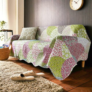 ベルメゾン キルト風カラフルマルチカバー・ソファーカバー 「 約145×190 」(cm)◇ ファブリック ソファカバー カバーリング カバー マルチクロス マルチカバー 新生活 ◇