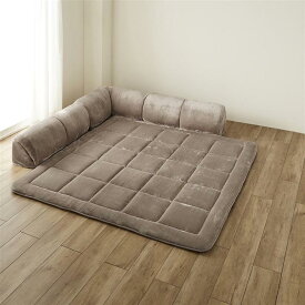 【20%OFF! 1/9 20:00-1/16 9:59】【LINE友達追加でクーポンGET】 ラグ厚さ1.5cm & 4cm あったか なめらか コーナーローソファ | 小・大タイプ | 床暖房OK ホットカーペットOK グータラグ メルトロ ローソファー おしゃれ ごろ寝 フロアマット ラグ ラグソファ こたつ用