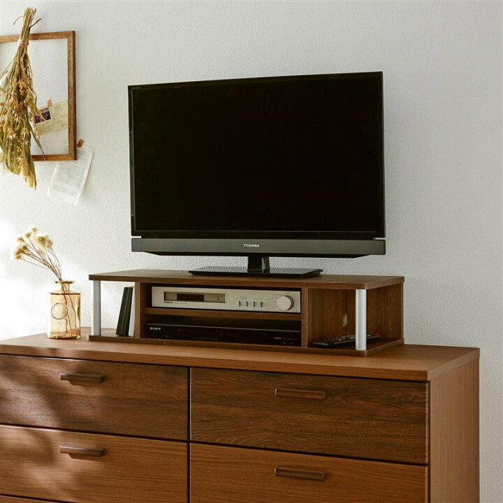 楽天市場】ベルメゾン デッキが2台入るテレビ台上収納・デスク上 
