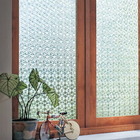 【500円OFFクーポン!12/12(金)20:00~12/14(日)23:59】ベルメゾン 窓ガラス目隠しシート 「 92×90 」◆ クリア オーロラ ◆((cm)タイプ)