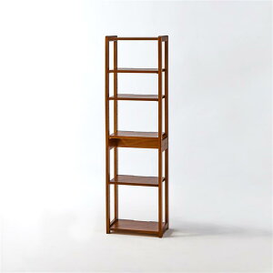 パソコンデスクと合わせて使える サイドラック「ダークブラウン」 ◆ 50 ◆ ◇ ラック オープンラック 収納 シェルフ 棚 たな 在宅勤務 木製 隙間収納 壁面ラック 壁面収納 リビング 新生活