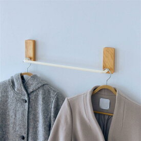 取り付け 簡単 ピンで壁付け ハンガーラック | 幅50cm 奥行約8cm 高さ約12cm | ホテルライク 賃貸 省スペース 壁活 収納 収納用品 収納家具 ハンガーラック ラック ハンガー掛け ハンガーかけ 新生活 おしゃれ