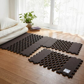 【200円OFFクーポン! 1/24 20:00~1/29 01:59】[6枚組] 湿気対策 断熱 吸湿 ジョイント すのこ マット | 6枚組セット時 幅96cm 奥行140〜191cm 厚み1.4cm シングルサイズ対応 | 日本製 軽量 布団 カーペット下 押し入れ 湿気取り 放湿 伸縮 抗菌 消臭