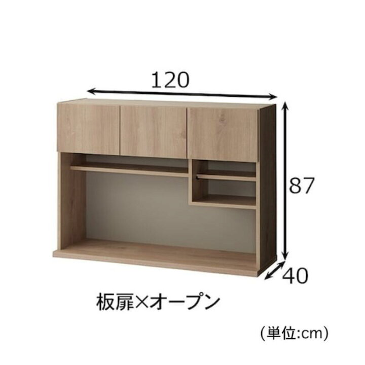 楽天市場】［日本製］すっきり ユニット キッチンボード | 板扉 