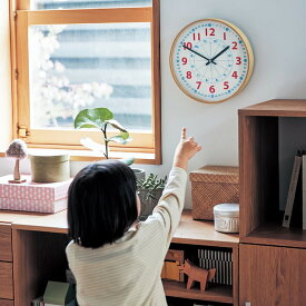 【クーポン&P10倍~6/11 9:59】掛け時計 学習 子ども部屋 ナチュラル 「 ナチュラル ホワイト 」◇ インテリア 時計 とけい トケイ 掛け時計 置き時計 おしゃれ お洒落 子供 こども 子ども 学習 勉強 子供部屋 キッズ 時間 木製 日本製 ◇