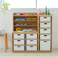 【P10倍 ~9/11 09:59】[日本製][完成品] おもちゃ 収納 ラック 引き出し付 | Cタイプ 幅60.5cm 奥行41cm …
