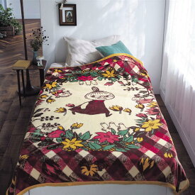 なめらかマイクロファイバー毛布 | ファブリック 寝具 毛布 moufu ブランケット ケット 新生活 ムーミンと仲間たち リトルミイ スキー