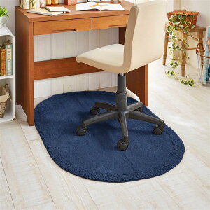 スリム幅 デスク下 マット ◆ 幅80cm × 奥行120cm ◆ ピンク ブラウン ネイビー ベージュ グリーン ◇ ラグ ラグマット カーペット じゅうたん 絨毯 エリアラグ 新生活 無地 おしゃれ ベルメゾン