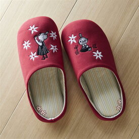 【500円OFFクーポン!12/12(金)20:00~12/14(日)23:59】ムーミン 洗える もっちり 低反発 ウレタン入り 快適スリッパ ◆ M L ◆ ◇ ムーミン リトルミイ ミムラねえさん＆リトルミイ スナフキン リトルミイときょうだい スリッパ ファブリック 室内スリッパ ベルメゾン