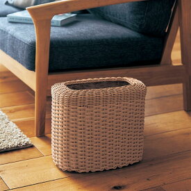 [SNSで話題] 洗える ラタン調 ゴミ箱 | 33cm × 18cm × 高さ30cm | ホテルライク シンプル ミニマル モダン リビング 寝室 キッチン ゴミ袋 ごみ袋 塵袋 ゴミふくろ おしゃれ ナチュラル テイスト