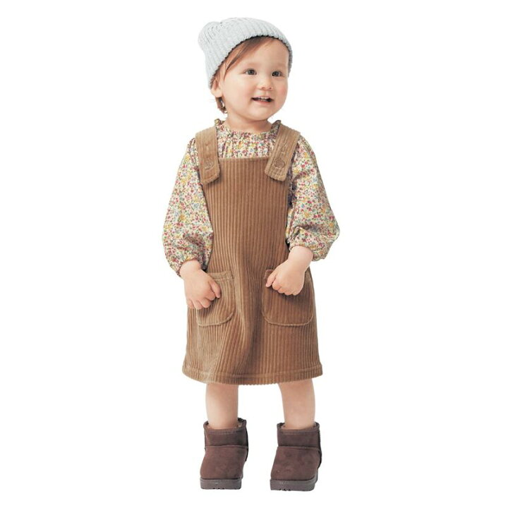 楽天市場 ベルメゾン ニット コーデュロイ ジャンパー スカート ベージュ 80 90 95 ベビー服 ベビー 服 女の子 ベビー用品 スカート ワンピース ベルメゾン ママ