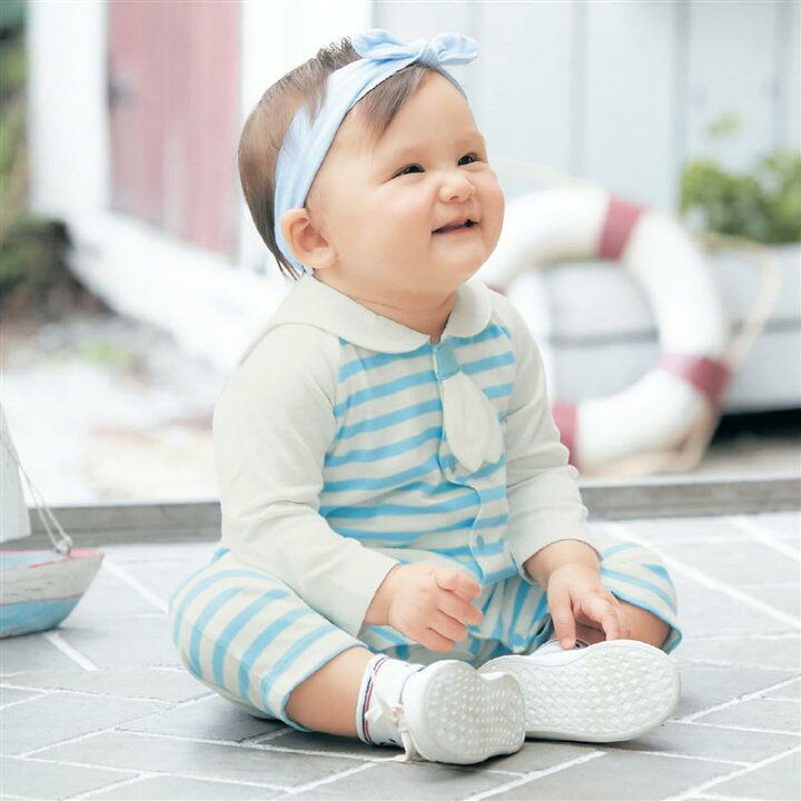 楽天市場 ベルメゾン マリン カエル型 ロンパース ネイビーボーダー 60 70 80 ベビー服 ベビー 服 新生児 男の子 女の子 ベビー用品 新生児服 出産祝い ギフト プレゼント カバーオール ロンパース ベルメゾン ママ