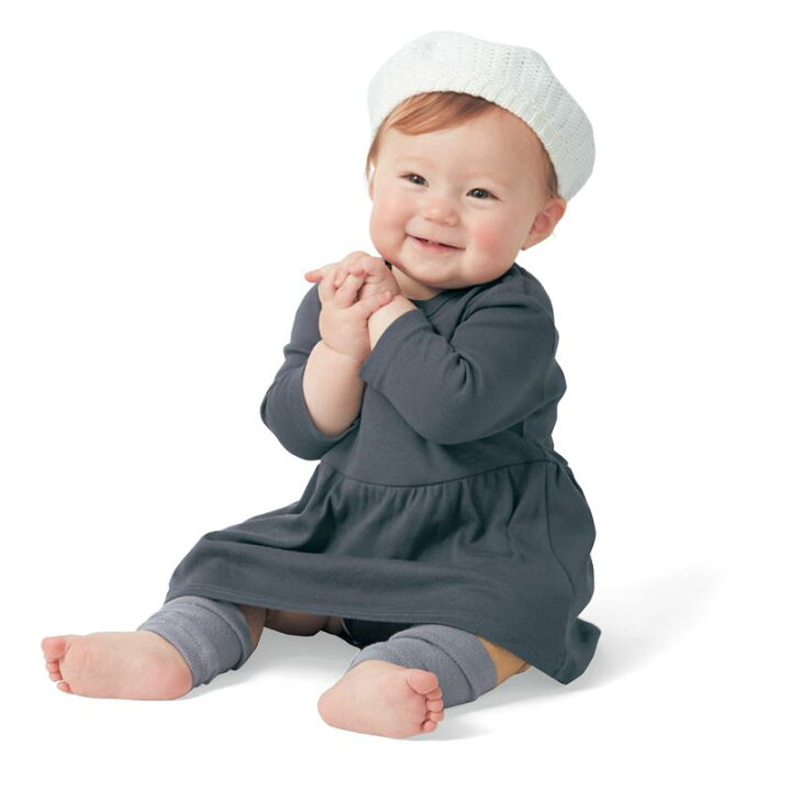 楽天市場 ベルメゾン フライス スカート 付き 長袖 ボディースーツ チャコール 70 80 90 ベビー服 ベビー 服 女の子 ベビー用品 カバーオール ロンパース ベルメゾン ママ