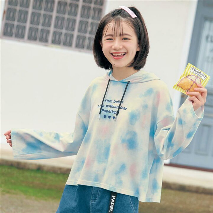 楽天市場 ベルメゾン タイダイ風 綿100 ゆる プル パーカ Tシャツ ラベンダー系 J Xxs 135 145 J Xs 145 155 J S 150 160 J M 155 165 子供服 子供 服 通学 登校 小学校 ガールズ 女の子 子供用 スウェット トップス パーカー ベルメゾン ママ