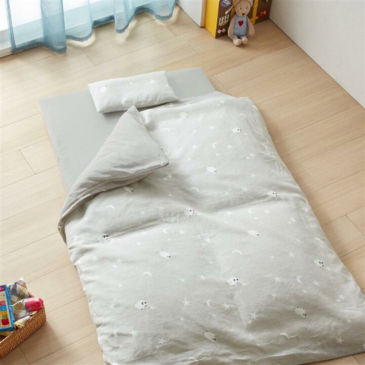 楽天市場 ベルメゾン 洗える綿素材を使った ベビー布団 セット 4点セット 新生児 男の子 女の子 ベビー用品 ベビー寝具 ベビー布団 布団 寝具 ケット ベルメゾン ママ