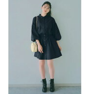 子供服 バルーンスリーブ ボリュームギャザー 綿素材 ワンピース ◆ 135-165 ◆ ◇ 子ども ジュニア ティ…