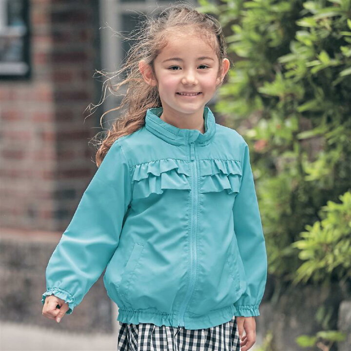 楽天市場 ベルメゾン 子供服 ポケッタブル フリル ウインドブレーカー 140 150 子ども 子供 キッズ 女の子 ガールズ キッズ服 服 アウター 上着 ウィンドーブレーカー ジータ Gita ベルメゾン ママ