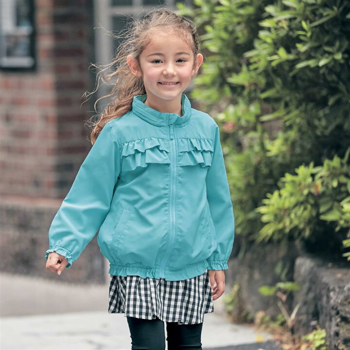 楽天市場 ベルメゾン 子供服 ポケッタブル フリル ウインドブレーカー 140 150 子ども 子供 キッズ 女の子 ガールズ キッズ服 服 アウター 上着 ウィンドーブレーカー ジータ Gita ベルメゾン ママ