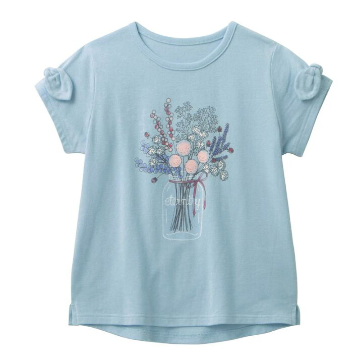 楽天市場】【ジータ/GITA】 袖リボン 半袖 プリント Tシャツ ◇ 1100 