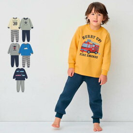 ★人気商品★ 【ジータ/GITA】 あったか ニットキルト パジャマ おなかが出にくい 股上深めで おなかが出にくい ◆ 90-110 ◆ ◇ 男の子 子ども 子供 キッズ KIDS 子供服 こども ルームウェア 部屋着 長袖 ボーイズ 男児 秋 冬 春 防寒 暖かい