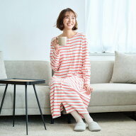ロンパースにもなる！ 多機能 ゆったり 2WAY 長袖 ワンピースパジャマ◆M〜L、L〜LL (2サイズ展開)◆ ◇ …