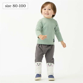 【10％OFF★11/15 0:00-11/27 9:59】＼ シナぷしゅ コラボ／ ぷしゅぷしゅ カエルパンツ ◆ 80‐100 ◆ ◇ ベビー ベビー服 パンツ ボトム ボトムス ロングパンツ ベビーロングパンツ 服 通園 おしゃれ 可愛い かわいい 男の子 女の子 男児 女児 子供服 ベルメゾン