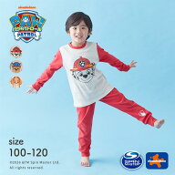 【50％OFF★9/19 10:00-9/28 9:59】【パウ・パトロール 】 フェイス プリント 長袖 パジャマ ◆ 100 110 …