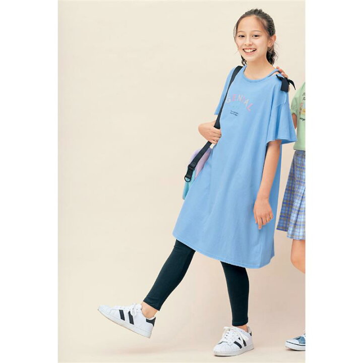 楽天市場 ベルメゾン 子供服 女の子 肩リボン ワンショル ワンピース 140 160 サックス ラベンダー 子ども 子供 キッズ キッズ服 服 ワンピース ワンピ 女の子 ガールズ 22ss ベルメゾン ママ