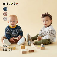 【ミテテ/mitete】ノルディック柄 スウェットシャツ ◆ 80 90 95 ◆ ◇ ベビー ベビー服 トップス スウェ…