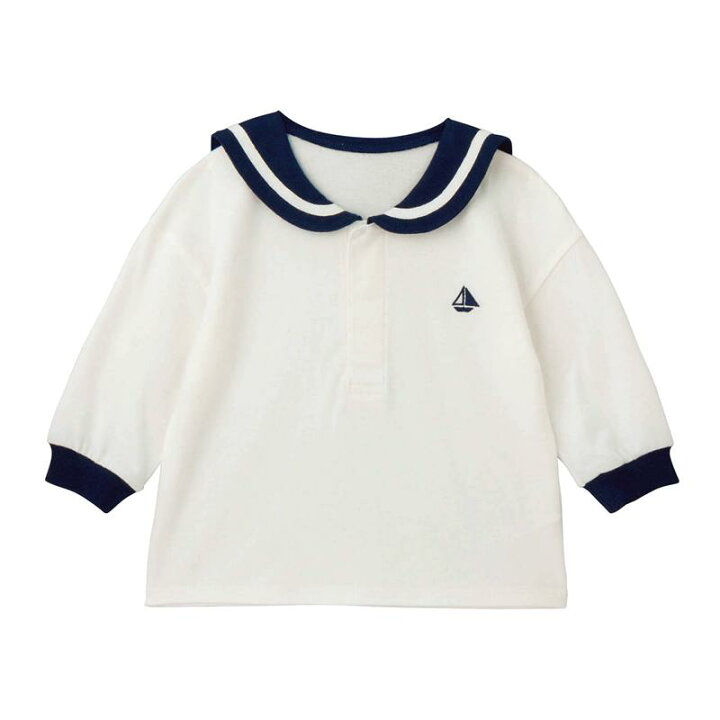 楽天市場】ベルメゾン ベビー服 セーラー襟 長袖 Tシャツ ◇ 80 90 95 