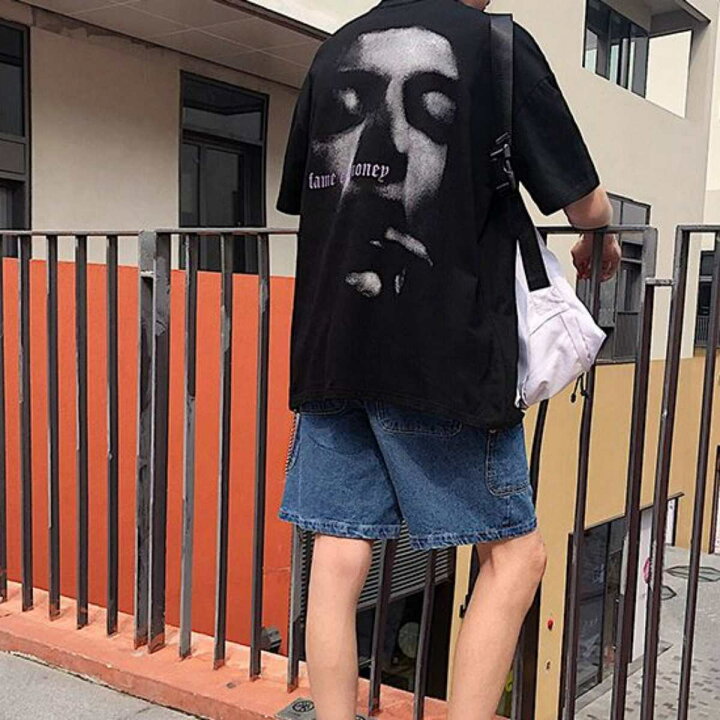 楽天市場 バックプリントtシャツ メンズ ストリート系 カジュアル 半袖 トップス 夏服 オシャレを探す Zutty ズッティ