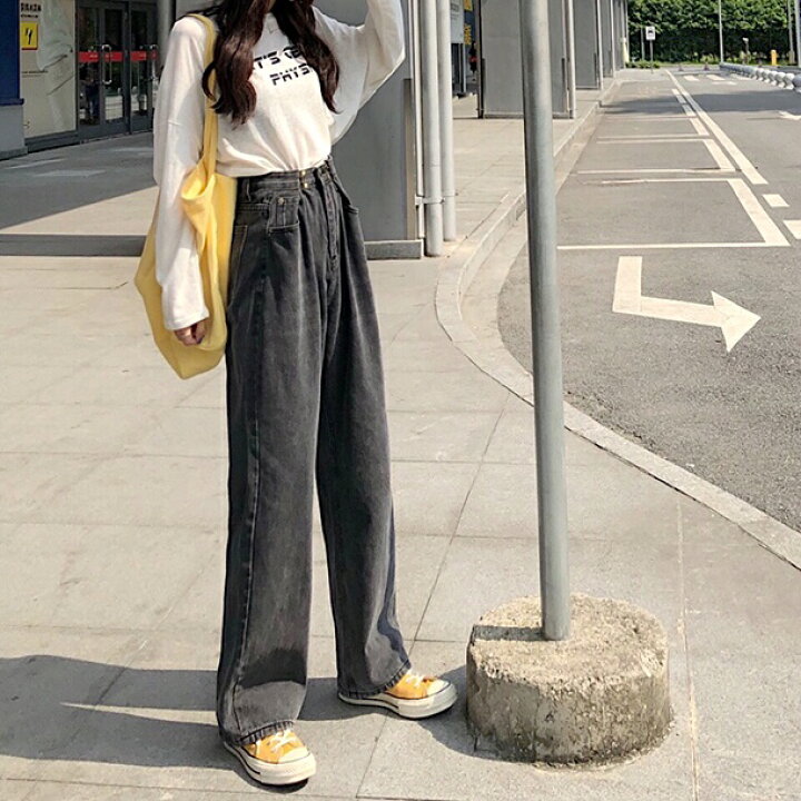楽天市場】ハイウエスト デニム ワイドパンツ 秋物 レディース ワイドデニムパンツ ゆったり デニムパンツ ブラックデニム 韓国服 脚長効果 かわいい 大人 ジーンズ 韓国ファッション オルチャン カジュアル ジーンズ ハイウェスト ロング 黒 : オシャレを探す。Zutty ... 楽天市場】ハイウエスト デニム ワイドパンツ 秋物 レディース ワイドデニムパンツ ゆったり デニムパンツ ブラックデニム 韓国服 脚長効果 かわいい 大人 ジーンズ 韓国ファッション オルチャン カジュアル ジーンズ ハイウェスト ロング 黒 : オシャレを探す。Zutty ...