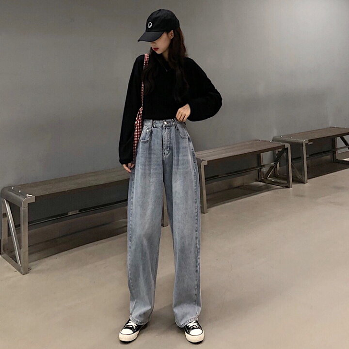 楽天市場】ハイウエスト デニム ワイドパンツ 秋物 レディース ワイドデニムパンツ ゆったり デニムパンツ ブラックデニム 韓国服 脚長効果 かわいい 大人 ジーンズ 韓国ファッション オルチャン カジュアル ジーンズ ハイウェスト ロング 黒 : オシャレを探す。Zutty ... 楽天市場】ハイウエスト デニム ワイドパンツ 秋物 レディース ワイドデニムパンツ ゆったり デニムパンツ ブラックデニム 韓国服 脚長効果 かわいい 大人 ジーンズ 韓国ファッション オルチャン カジュアル ジーンズ ハイウェスト ロング 黒 : オシャレを探す。Zutty ...