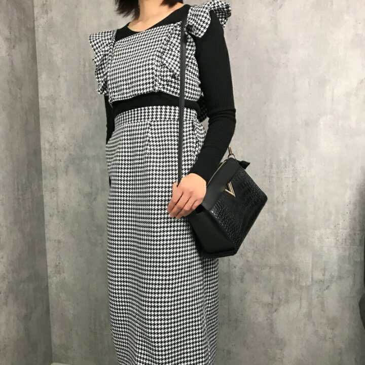 楽天市場】ビスチェ タイトスカート セットアップ 千鳥格子 千鳥柄 