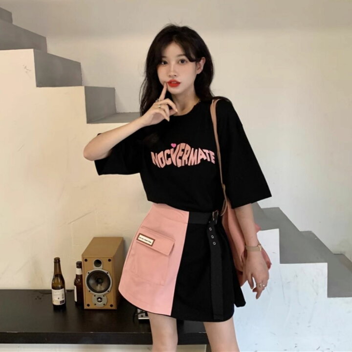 楽天市場】ワンピース Tシャツ Tシャツワンピ エプロン ミニワンピ 春 
