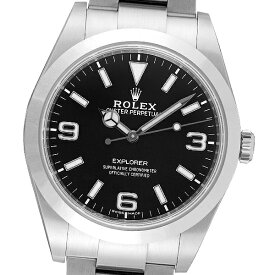 【美品】【保証書2020年12月記載】ROLEX ロレックス エクスプローラー 214270 (ホワイトバー/369) ランダム品番 【中古】