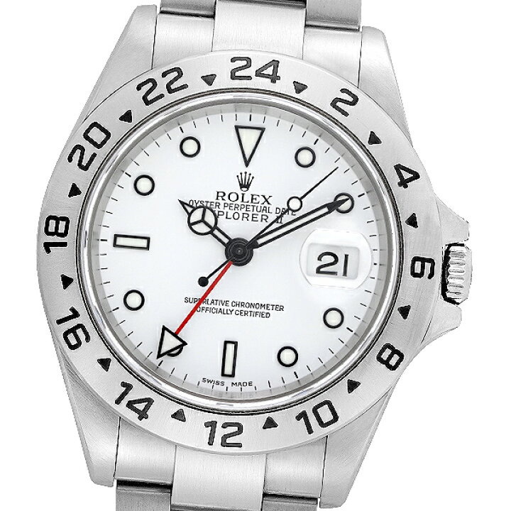 楽天市場】【仕上げ済み】【箱・保証書付】ROLEX ロレックス エクスプローラーII 16570 WH F番【中古】 : BELLE MONDE