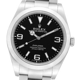 【美品】【保証書2017年6月記載】ROLEX ロレックス エクスプローラー 214270 (ホワイトバー/369) ランダム品番【中古】