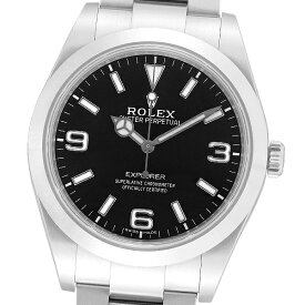 【美品】【保証書2020年1月記載】ROLEX ロレックス エクスプローラー 214270 (ホワイトバー/369) ランダム品番【中古】