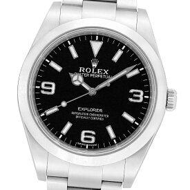 【美品】【箱・保証書付】ROLEX ロレックス エクスプローラー 214270 (ホワイトバー/369) ランダム品番【中古】
