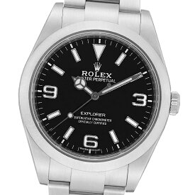 【美品】【箱・保証書付】ROLEX ロレックス エクスプローラー 214270 (ホワイトバー/369) ランダム品番【中古】