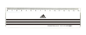 ◎アディダス＜adidas＞　定規（15cm)　DJT15-260 AI　ものさし（DJT15260AI)　三菱鉛筆／文具／文房具／新入学