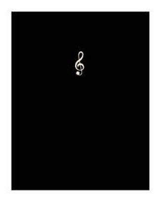 ミュージックレッスンファイル　FL-95 SGC BL スモールト音記号　ブラック　表紙：黒　ナカノ　nakano　A3サイズ対応　FL95SGCBL　サイドイン（横入れ）楽譜ファイル　24ポケット