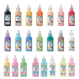 グラスデコ22ml ボトルタイプ 単色 バラ売り【GDS22H】のりと絵の具が合体したクリアカラー絵の具 ガラス絵の具 グラスデコアート GLASS DECO ウィンドウアート 窓にお絵描き ヤマト YAMATO ヤマト株式会社【 5個までメール便対応可能 】