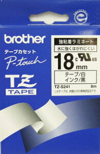 (������ ���e�[�v 18mm)�@�s�[�^�b�`�p���S�����~�l�[�g�e�[�v TZe-S241 �e�[�v�J�Z�b�g �u���U�[ brother P-TOUCH �y���[���֕s���i�z��TZ-S241��p�e�[�v